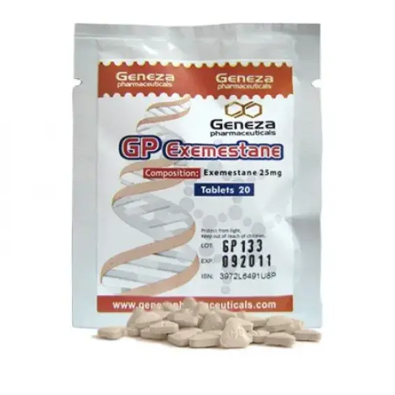 The Aromasin from Geneza Pharmaceuticals branded as GP Exemestane
