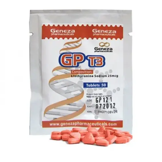 The T3,Tiromel,Cytomel from Geneza Pharmaceuticals branded as GP T3