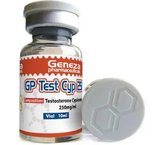 The Testosterone Cypionate from Geneza Pharmaceuticals branded as GP Test Cyp 250