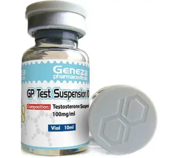 The Testosterone Suspension from Geneza Pharmaceuticals branded as GP Test Suspension 100
